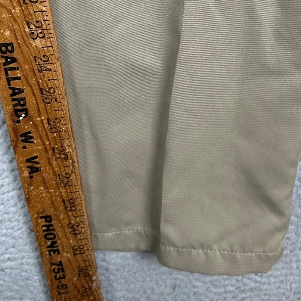 NEW Greg Norman Tasso Elba Pants Mens 36X32 Tan Golf Chino Performance Straight